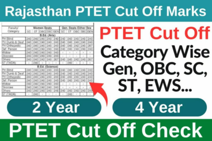 Rajasthan PTET Cut Off Marks 2024: Know the minimum marks required in PTET to get admission in B.Ed course